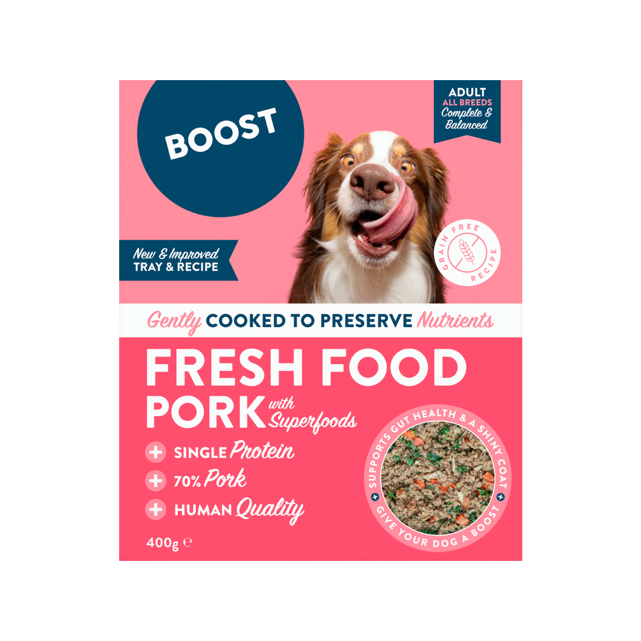 Pork with Superfoods.