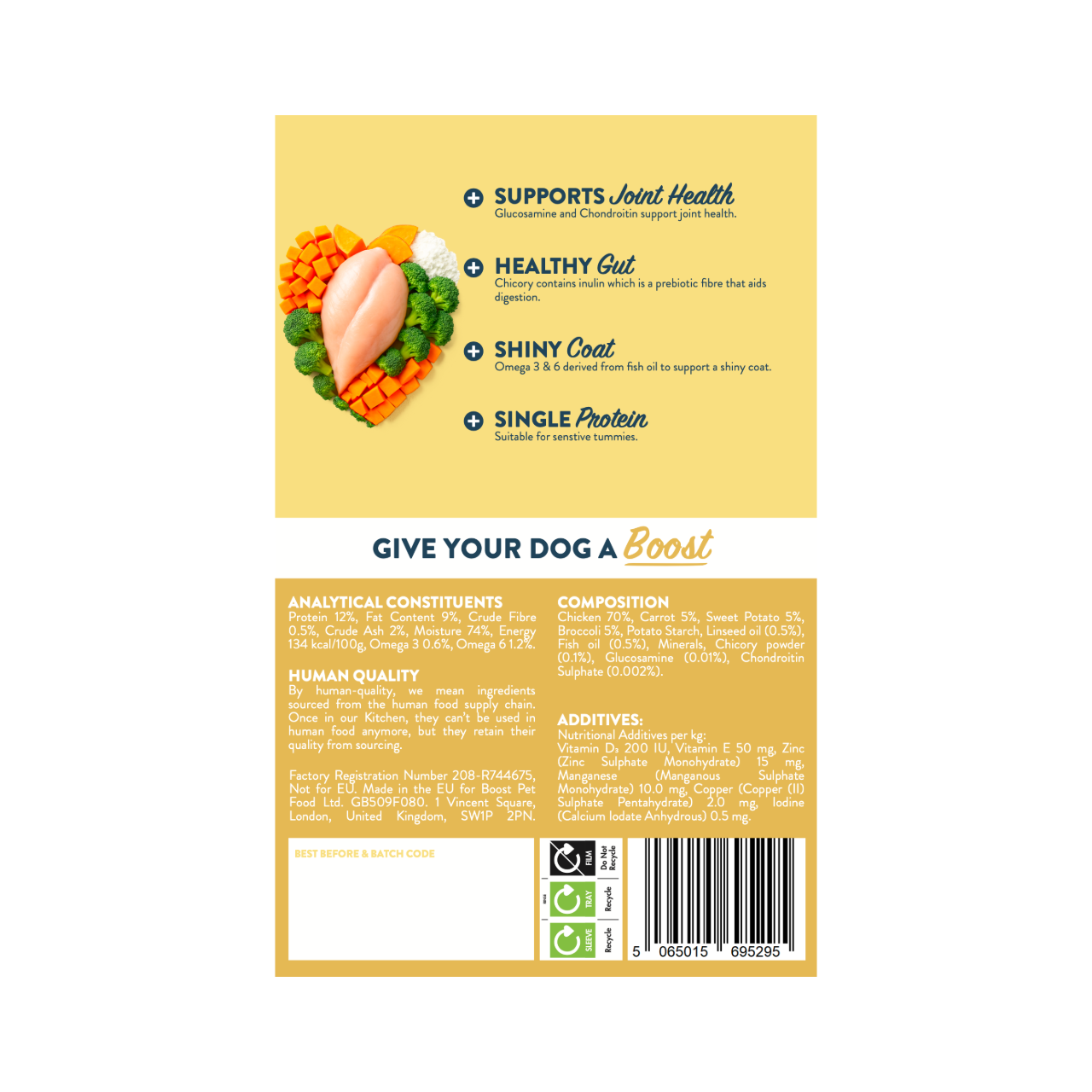 Chicken with Superfoods, for Working Dogs.