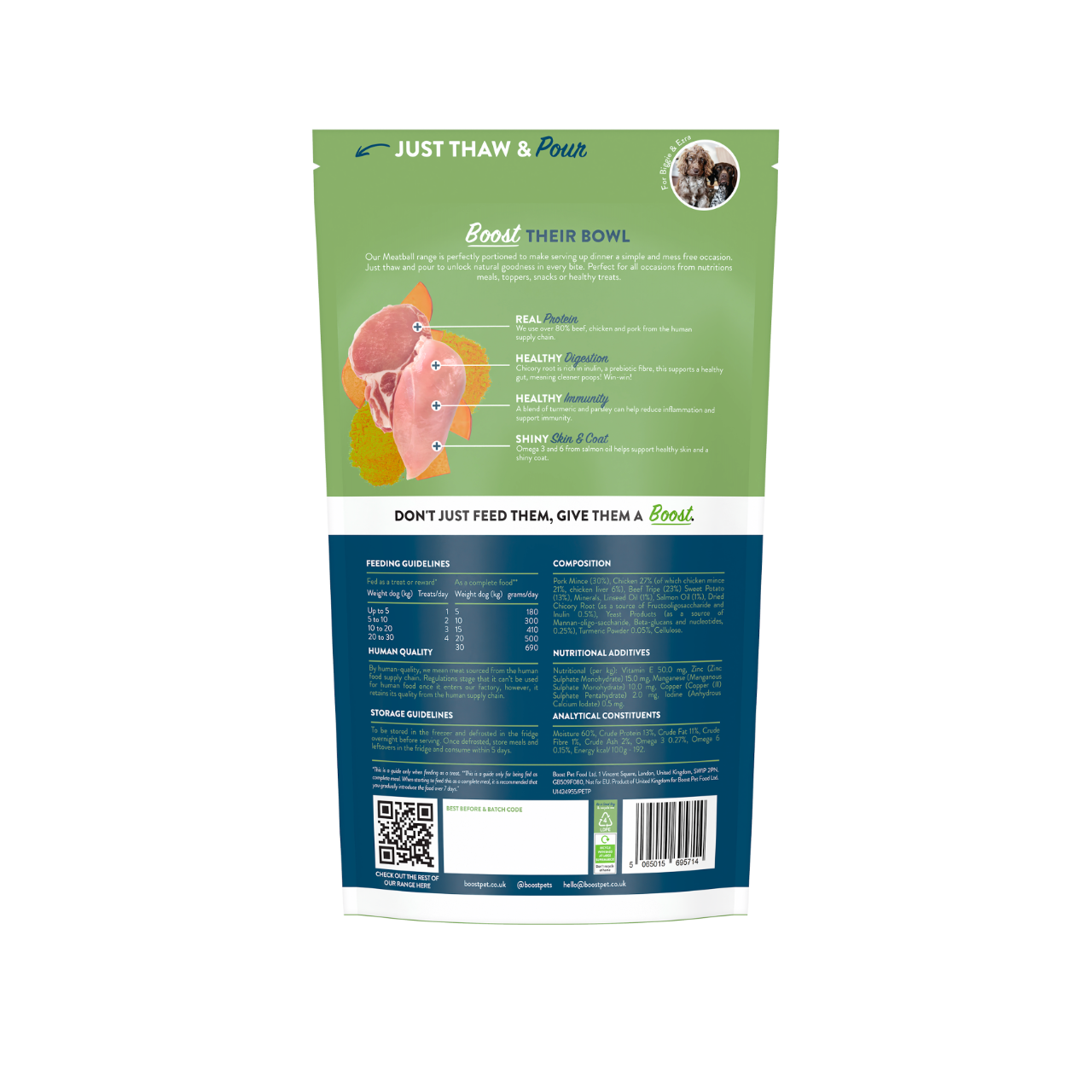 Meat Feast with Superfoods, Meatballs Value Bag.