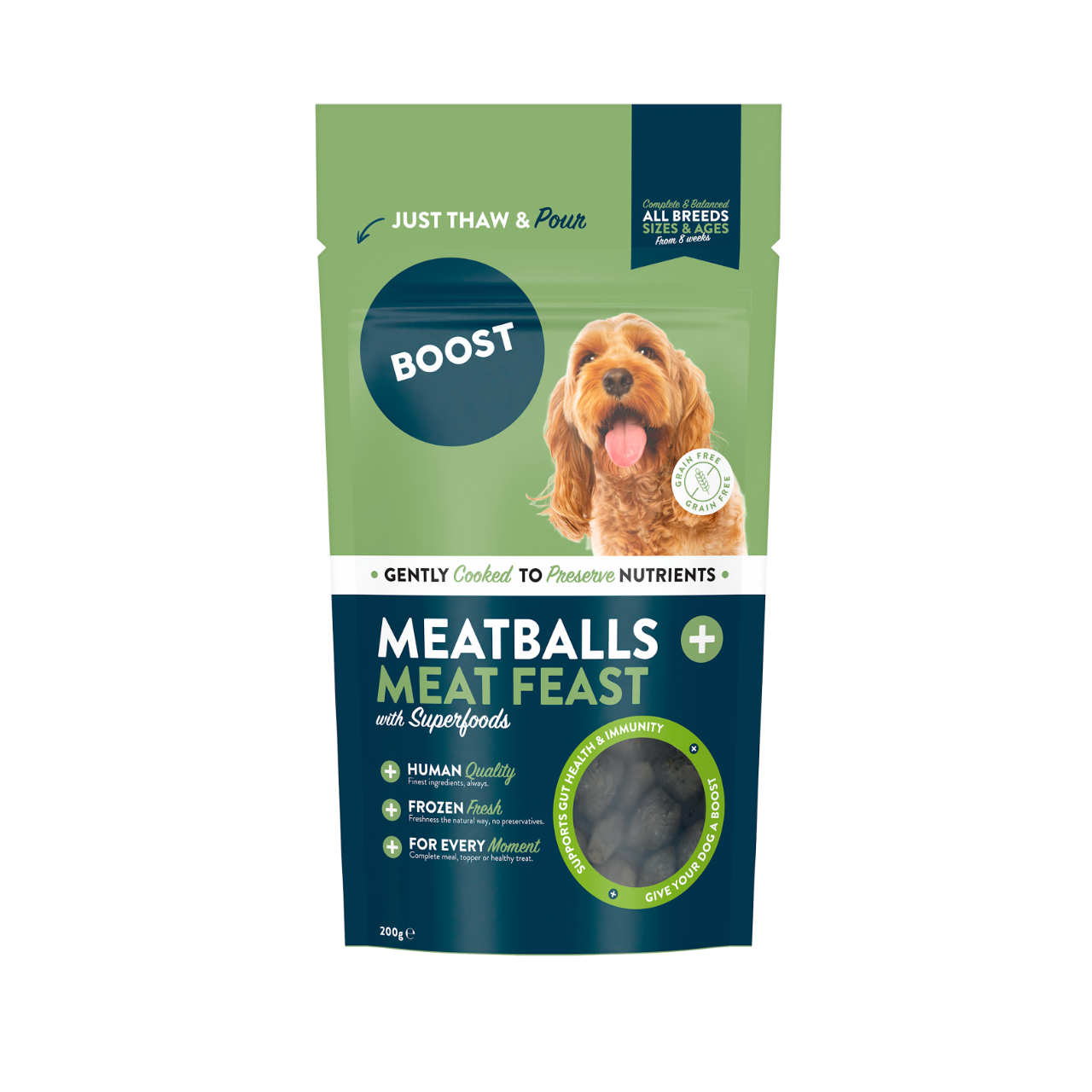 Meat Feast with Superfoods, Meatballs.