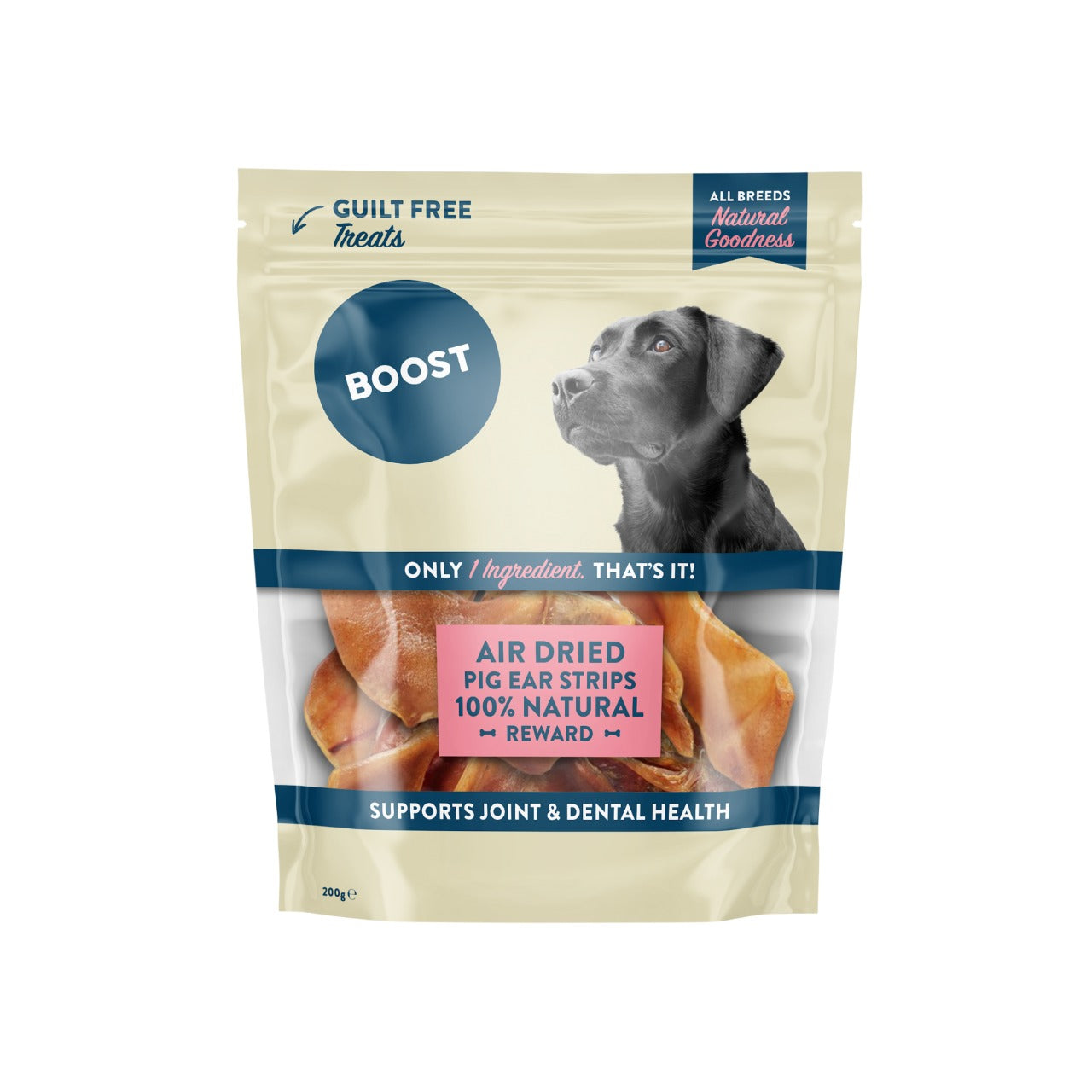 Air Dried Pig Ear Strips Natural Treat.